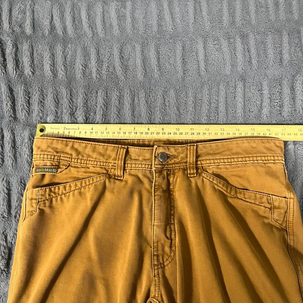 ExOfficio Mens Carpenter Utility Pants 32x32 Brown Hiking Workwear Cotton